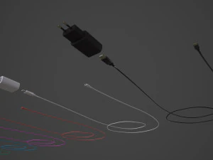 Carregador de telefone com pele de 6 cores Modelo de Impressão 3D