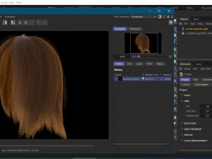 Hairstyle long II Real-Time Hairstyle for Games Modelo 3D
