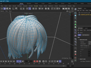 Hairstyle long II Real-Time Hairstyle for Games Modelo 3D