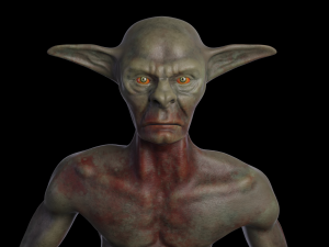 Goblin Cannibal with control rig I Epic skeleton 3D Модель