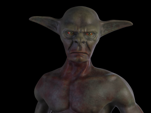Goblin Cannibal with control rig I Epic skeleton 3D Модель