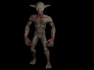 Goblin Cannibal with control rig I Epic skeleton 3D Модель
