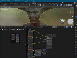Goblin Cannibal with control rig I Epic skeleton 3D Модель