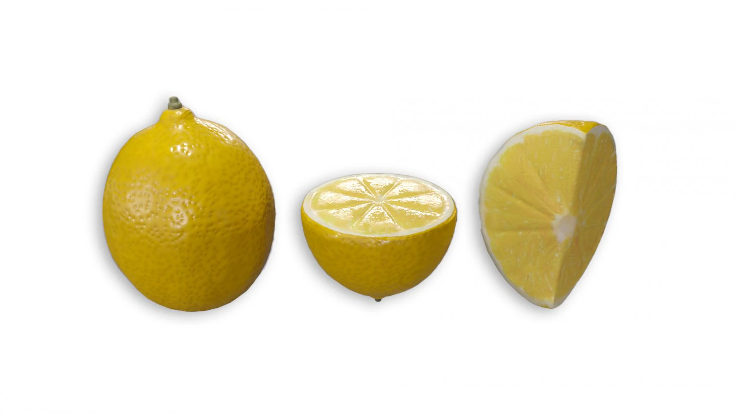 3D Lemon Model - high-quality content for your projects 3D Model .c4d .max .obj .3ds .fbx .stl .blend