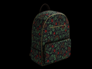 Stylish school backpack II Bag II 7 different color sets Modelo 3D