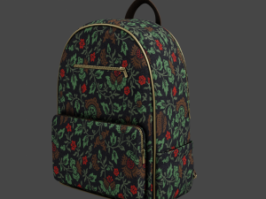 Stylish school backpack II Bag II 7 different color sets Modelo 3D