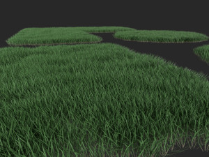 3D Grass Lawn Collection - 5 Varieties for Diverse Landscaping 3D 모델