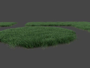 3D Grass Lawn Collection - 5 Varieties for Diverse Landscaping 3D Model