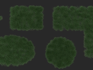 3D Grass Lawn Collection - 5 Varieties for Diverse Landscaping 3D-Modell