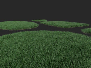 3D Grass Lawn Collection - 5 Varieties for Diverse Landscaping 3D Model