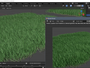 3D Grass Lawn Collection - 5 Varieties for Diverse Landscaping 3D-Modell