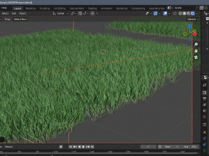 3D Grass Lawn Collection - 5 Varieties for Diverse Landscaping 3D-Modell