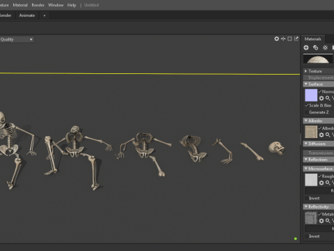 Dungeon Skeletons and Bones 3D मॉडल