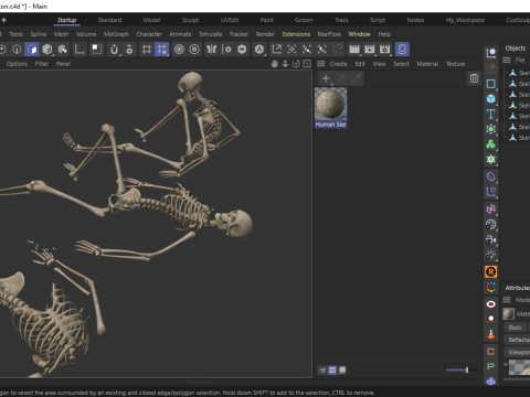 Dungeon Skeletons and Bones 3D मॉडल