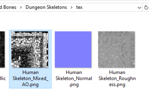 Dungeon Skeletons and Bones 3D मॉडल