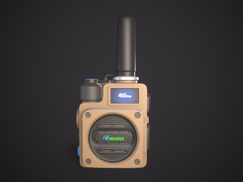 High-Quality Walkie Talkie PBR Low-poly 3D 模型