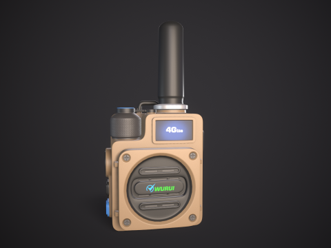 High-Quality Walkie Talkie PBR Low-poly 3D 模型