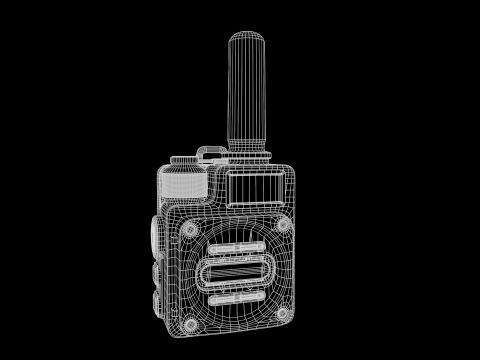 High-Quality Walkie Talkie PBR Low-poly 3D 模型