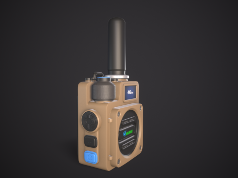 High-Quality Walkie Talkie PBR Low-poly 3D 模型