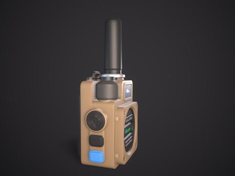 High-Quality Walkie Talkie PBR Low-poly 3D 模型