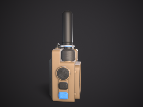 High-Quality Walkie Talkie PBR Low-poly 3D 模型