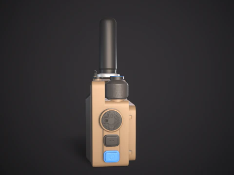 Walkie Talkie PBR Low-poly de alta qualidade Modelo 3D