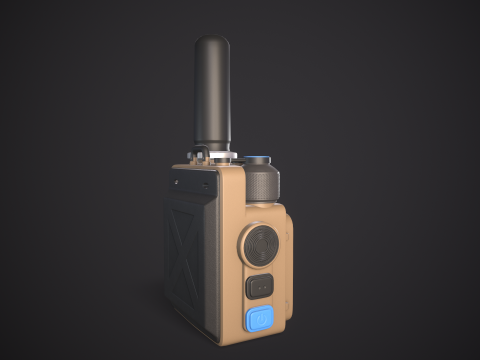 High-Quality Walkie Talkie PBR Low-poly 3D 模型