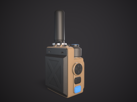 High-Quality Walkie Talkie PBR Low-poly 3D 模型