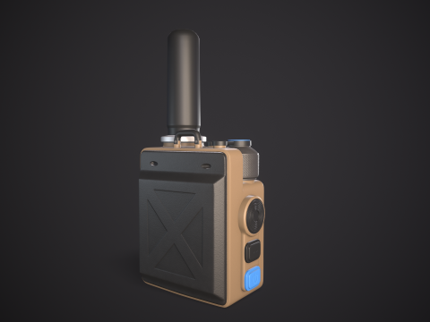 High-Quality Walkie Talkie PBR Low-poly 3D 模型