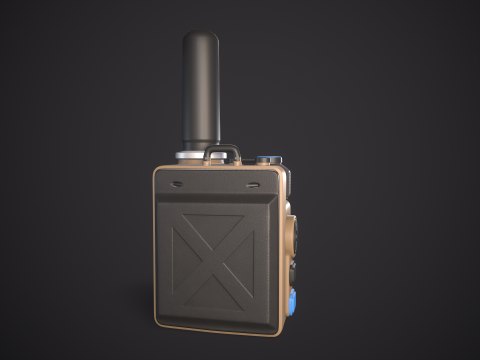 High-Quality Walkie Talkie PBR Low-poly 3D 模型