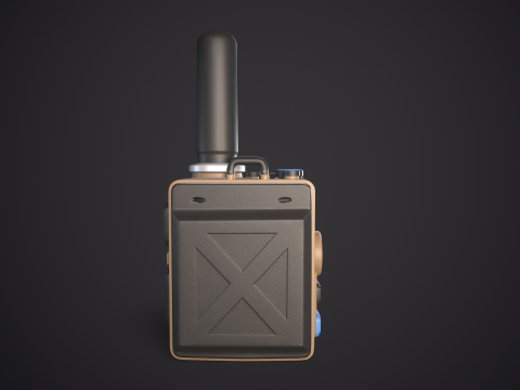 High-Quality Walkie Talkie PBR Low-poly 3D 模型