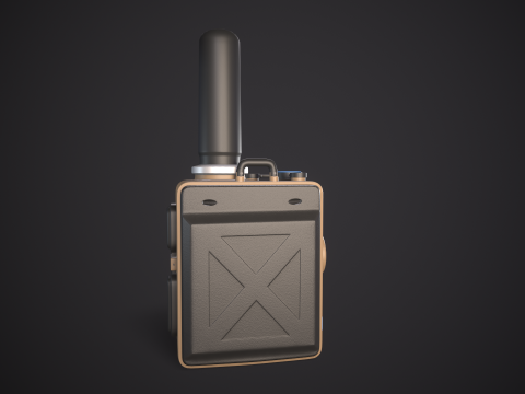High-Quality Walkie Talkie PBR Low-poly 3D 模型
