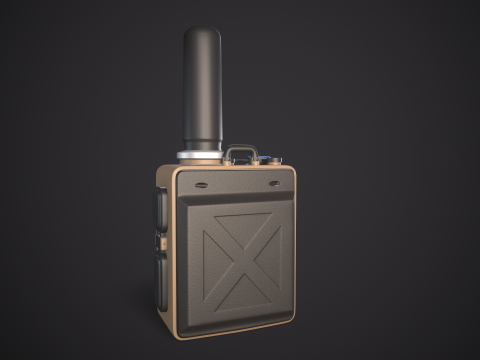 High-Quality Walkie Talkie PBR Low-poly 3D 模型