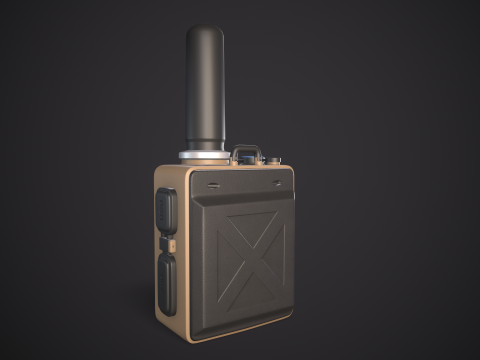 High-Quality Walkie Talkie PBR Low-poly 3D 模型