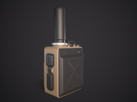 High-Quality Walkie Talkie PBR Low-poly 3D 模型