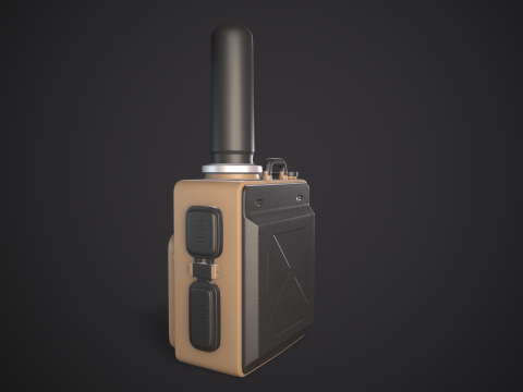 High-Quality Walkie Talkie PBR Low-poly 3D 模型