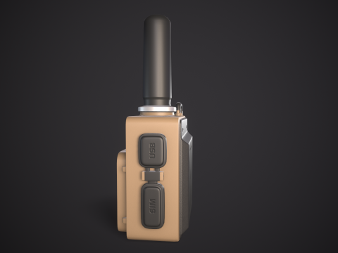 High-Quality Walkie Talkie PBR Low-poly 3D 模型