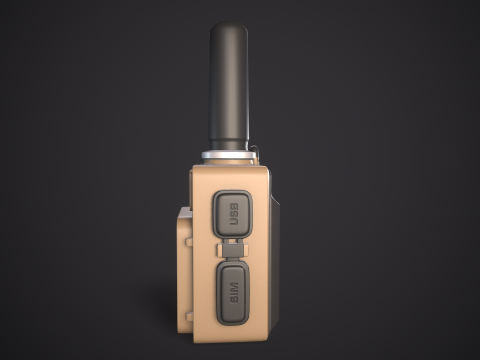 High-Quality Walkie Talkie PBR Low-poly 3D 模型