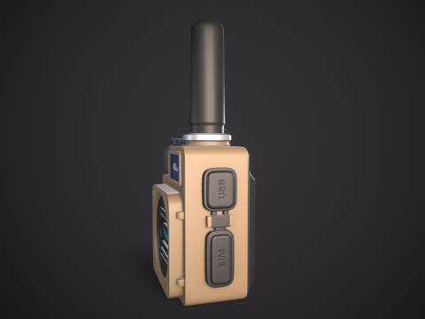 High-Quality Walkie Talkie PBR Low-poly 3D 模型