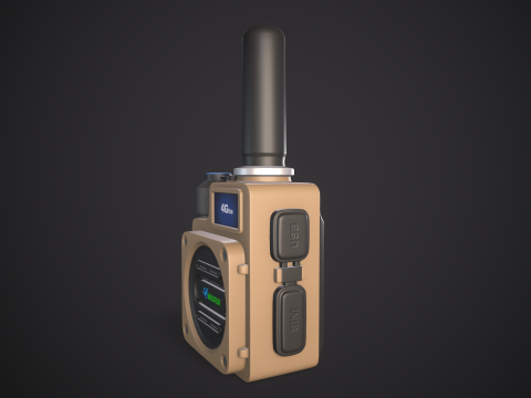 High-Quality Walkie Talkie PBR Low-poly 3D 模型
