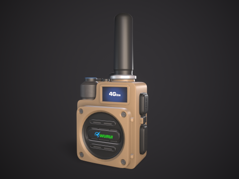 High-Quality Walkie Talkie PBR Low-poly 3D 模型