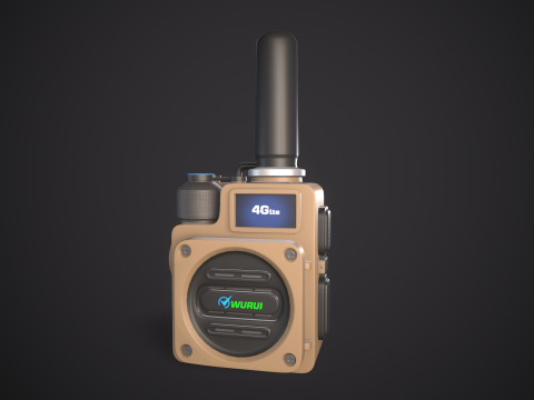 High-Quality Walkie Talkie PBR Low-poly 3D 模型