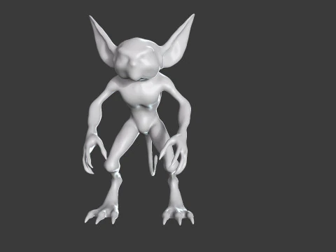 Goblin Base Mesh Pack for Sculpting 3D Model