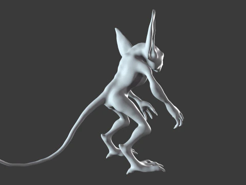 Goblin Base Mesh Pack for Sculpting 3D Model