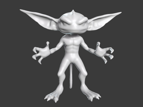 Goblin Base Mesh Pack for Sculpting 3D Model