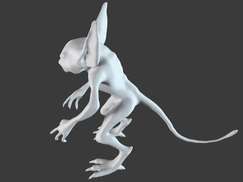 Goblin Base Mesh Pack for Sculpting 3D Model