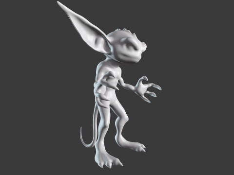 Goblin Base Mesh Pack for Sculpting 3D Model