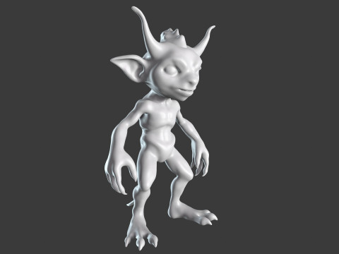 Goblin Base Mesh Pack for Sculpting 3D Model