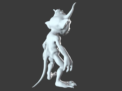 Goblin Base Mesh Pack for Sculpting 3D Model