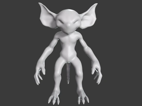 Goblin Base Mesh Pack for Sculpting 3D Model